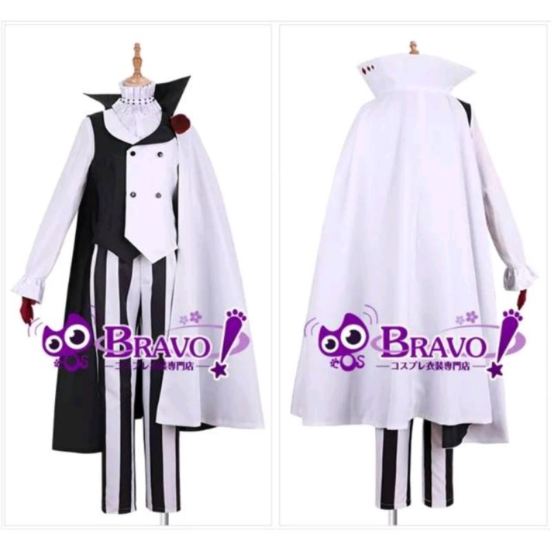 Kostum Cosplay Bungo Stray Dogs Nikolai Gogol Anggota dari Peluruhan Malaikat
