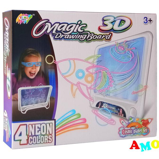 

Magic Drawing Board 3d Ym159 Mainan Papan Tulis Gambar Edukasi