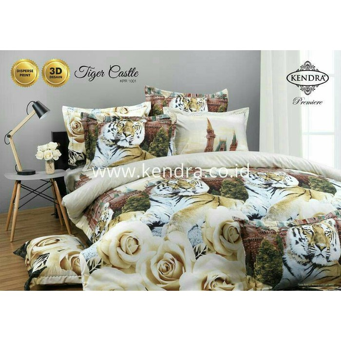 Pilih Anteraja 2 Kg Bedcover Rumbai Kendra Tiger Castle 180x200