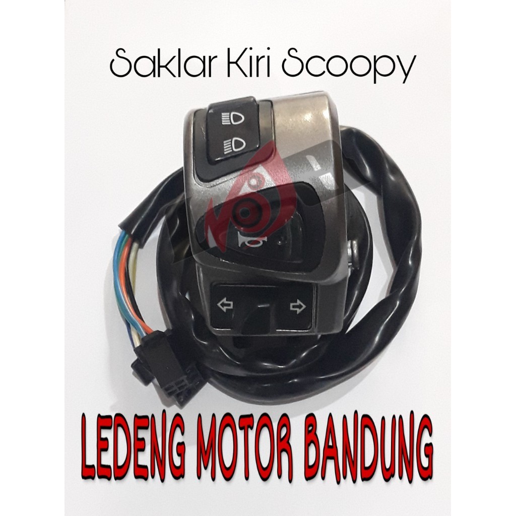 Saklar Kiri Scoopy Karbu Switch Tombol Klakson Sen Lampu Dim Lokal