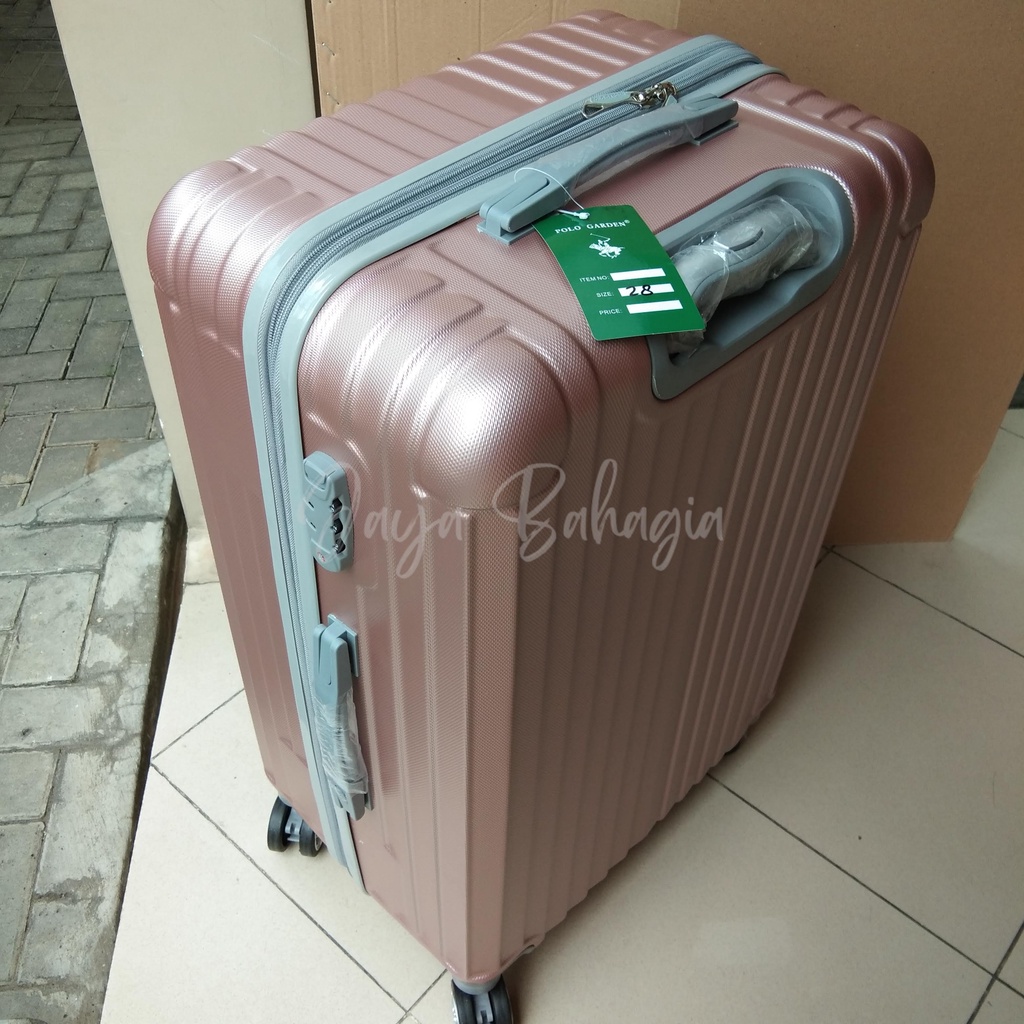 Koper Fiber Jumbo 28 26 Inch Polo Garden Expandable Ukuran Bagasi Roda 4 Putar