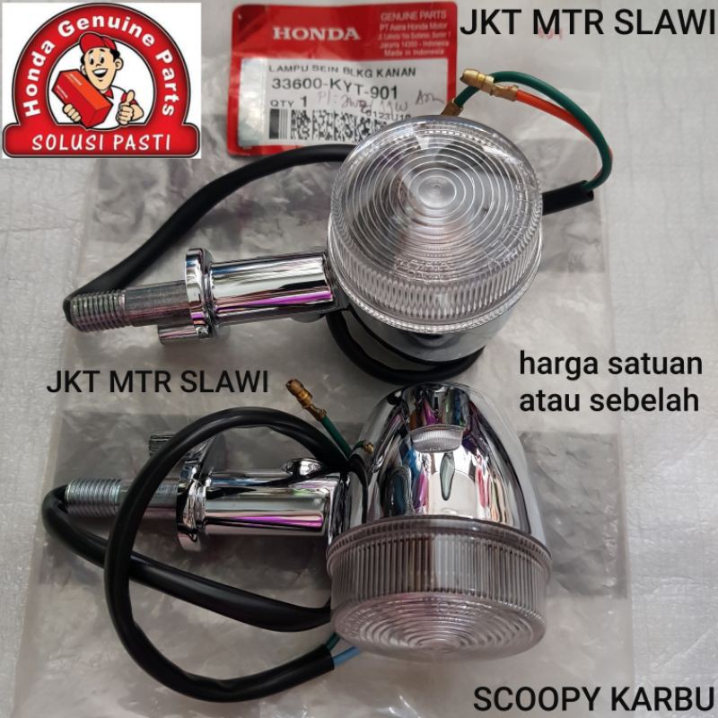 33600-KYT-901 sein asst belakang lampu sein belakang lampu ritting scoopy karbu harga satuan ori honda