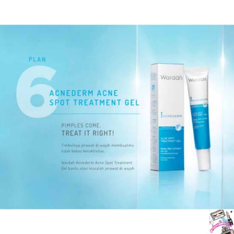 ☃Cutezz_Ching1☃Wardah Acnederm Spot Treatment Gel 15ml