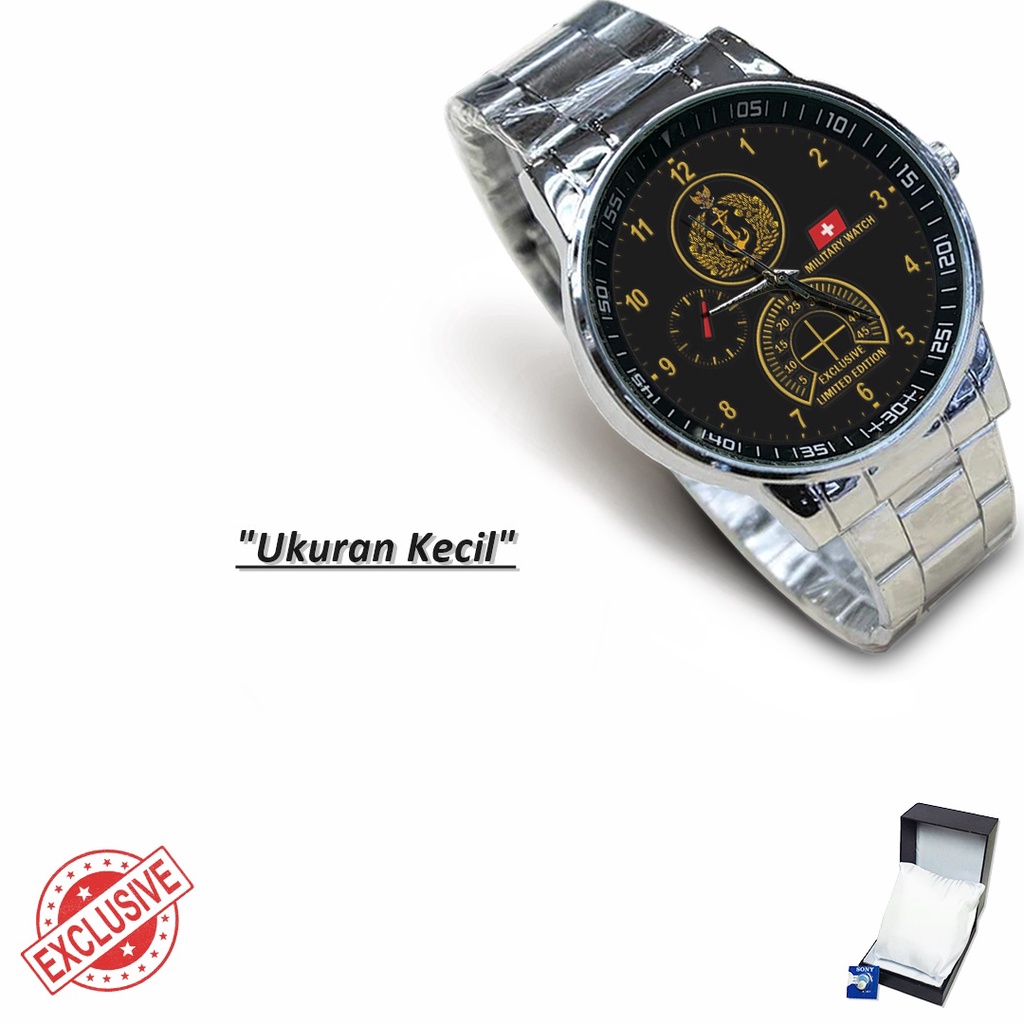 Jam Tangan Rantai Couple TNI AL Limited Edition (Awesome)