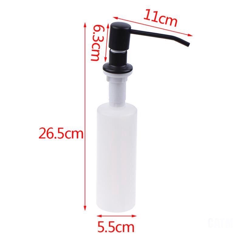 Tempat sabun Cair Washtafel Cuci tangan Tanam/ Dispenser soap Sink Hitam gold Rosegold/Tempat sabun-4