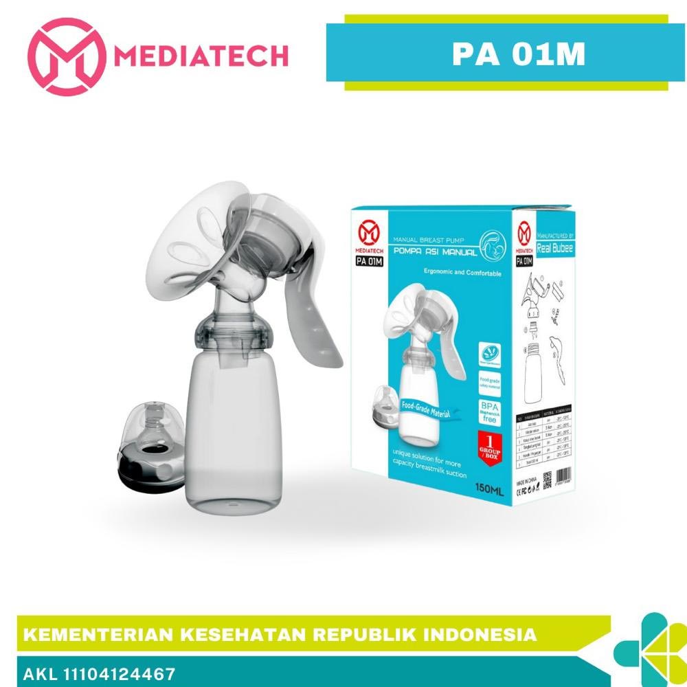 Pompa Asi Manual Mediatech x Real Bubee Food Grade BPA Free Breast Pump PA 01M - B100080