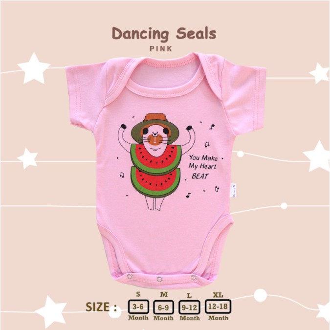 Bodysuit Girl 3-18 Bulan JK Labels Jumper Motif Anak Perempuan CBKS