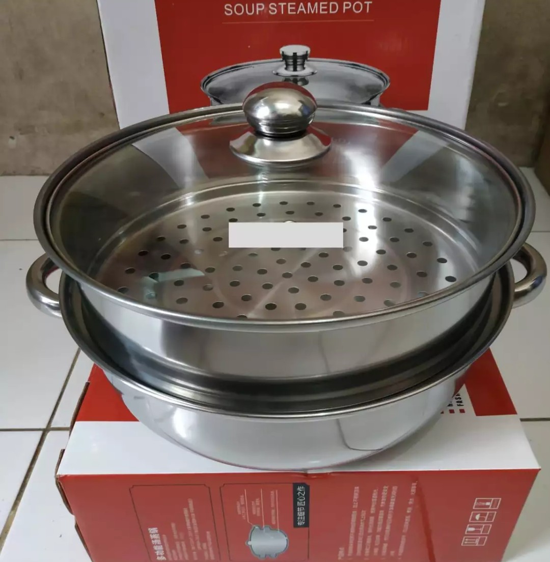 Panci Streamer Stainless Steel 28 Cm Kukus Dan Rebus