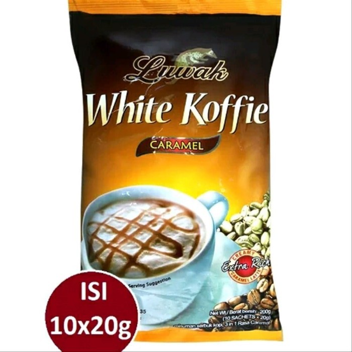 

KOPI SEDUH LUWAK WHITE COFFEE CARAMEL 10 SACHET INSTANT