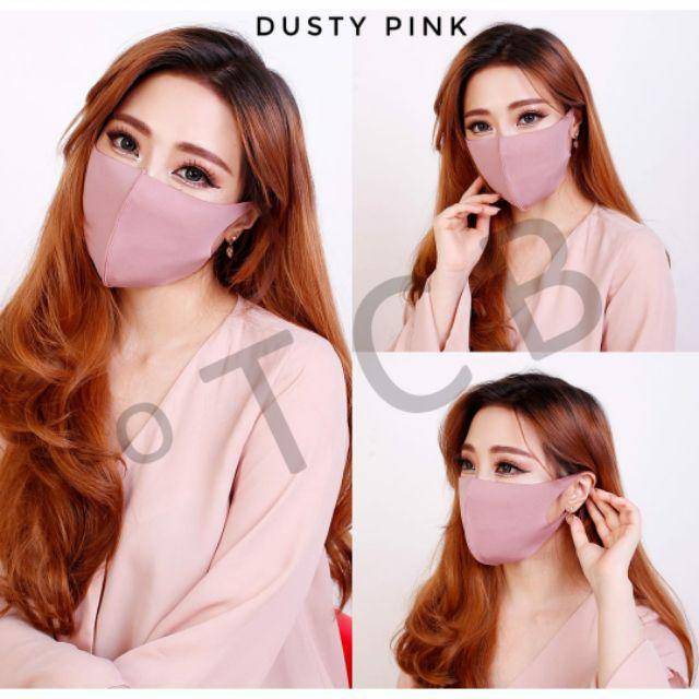 Masker korea fashion bahan SCUBA IMPORT PREMIUM real pict anti virus-bakteria bisa dicuci ulang