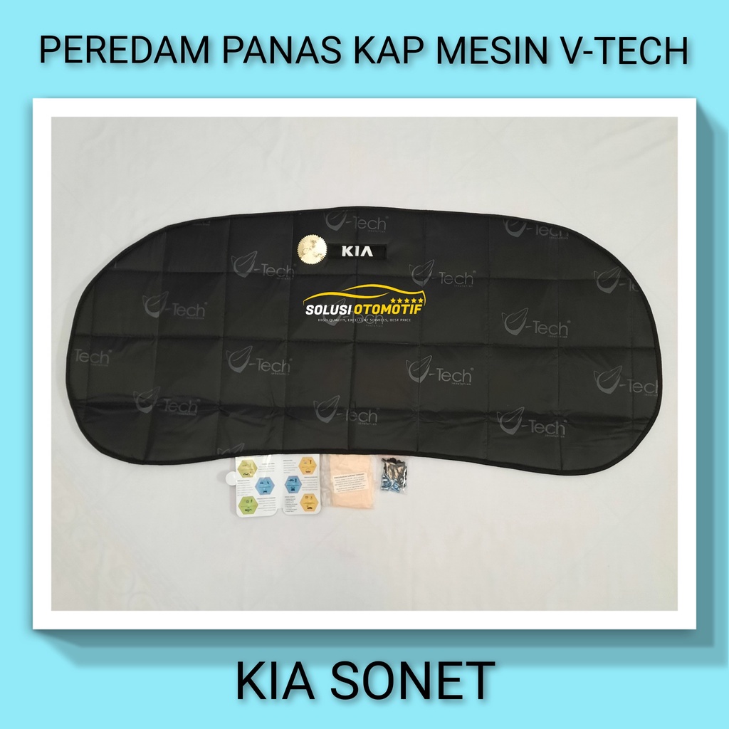 KIA SONET Peredam Panas Kap Mesin Aksesoris Variasi Mobil VTECH Original