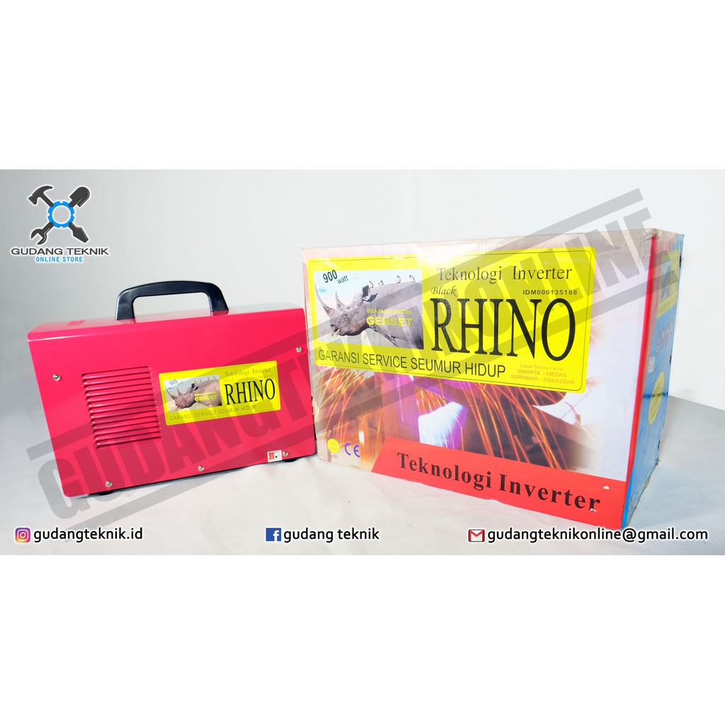 Mesin Las Argon TIG Black Rhino HT-200 Trafo Las Inverter