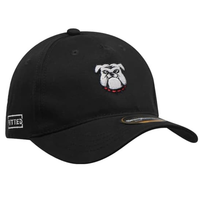 Snapback Topi Baseball Dewasa Hitam Bordir Mini Pitbull