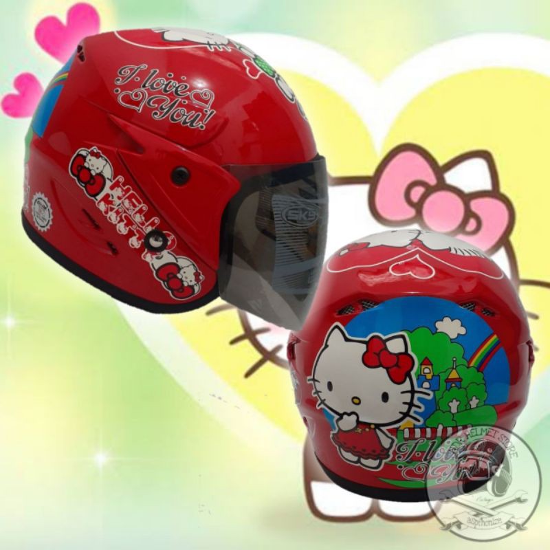 Helm Anak Hello Kity 3 SD 9 Tahun