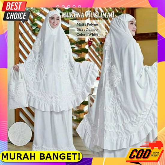 Mukena Dewasa - Mukena Batik Cap - Mukena Rayon Samitex - Mukena Terbaru 2021 - Mukena Jumbo Murah M