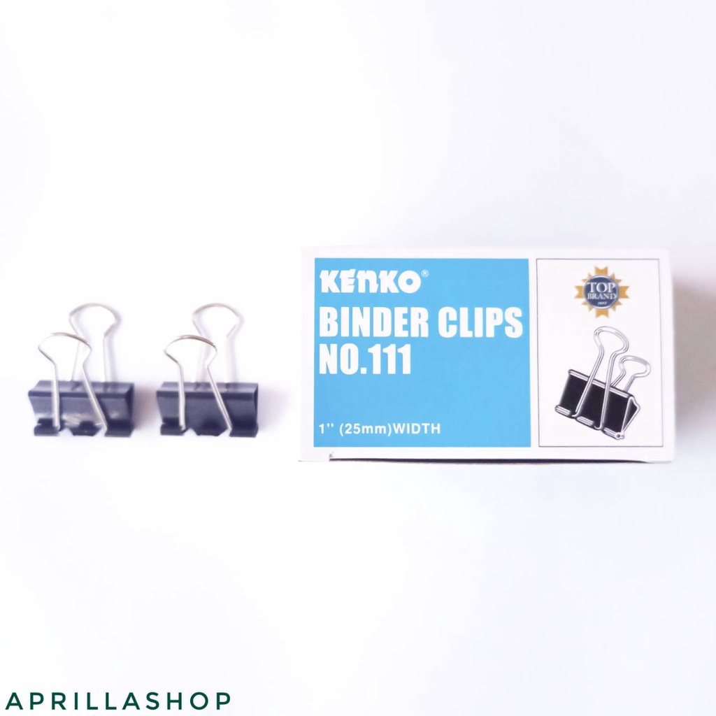 

Binder Clip No. 111 Kenko / penjepit kertas 2.5 cm ( per pack / 12 pcs )