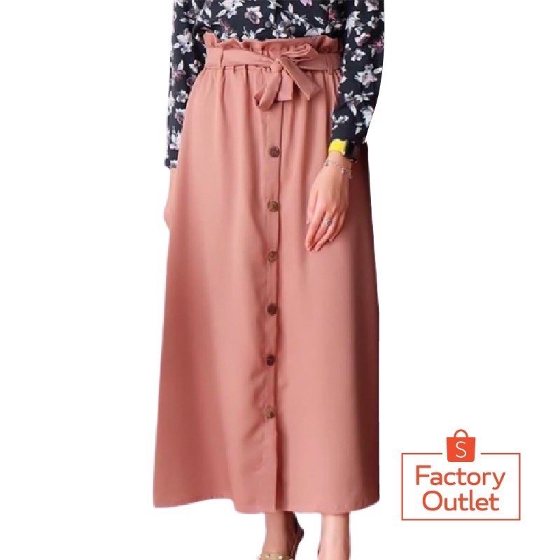 CUCI GUDANG!! OLIN SKIRT / ROK VINCA PREMIUM/ rok mosscrepe tali OLIN PREMIUM WANITA TERMURAH