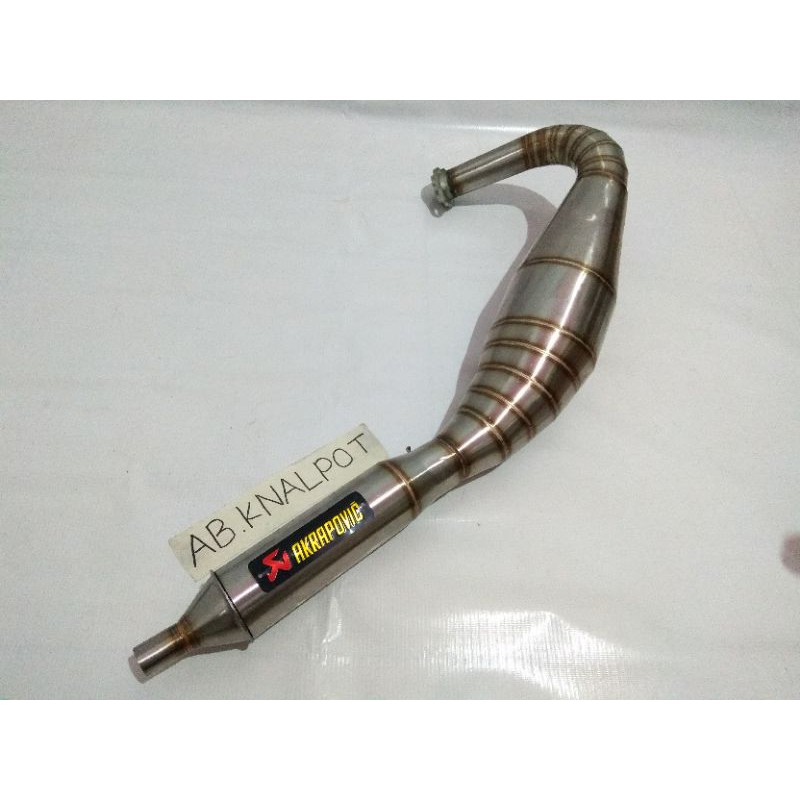 KNALPOT RX KING KOLONG KNALPOT KING KOLONG KNALPOT KOLONG RX KING BAHAN STAINLESS  AKRAPOVIC EXHAUST