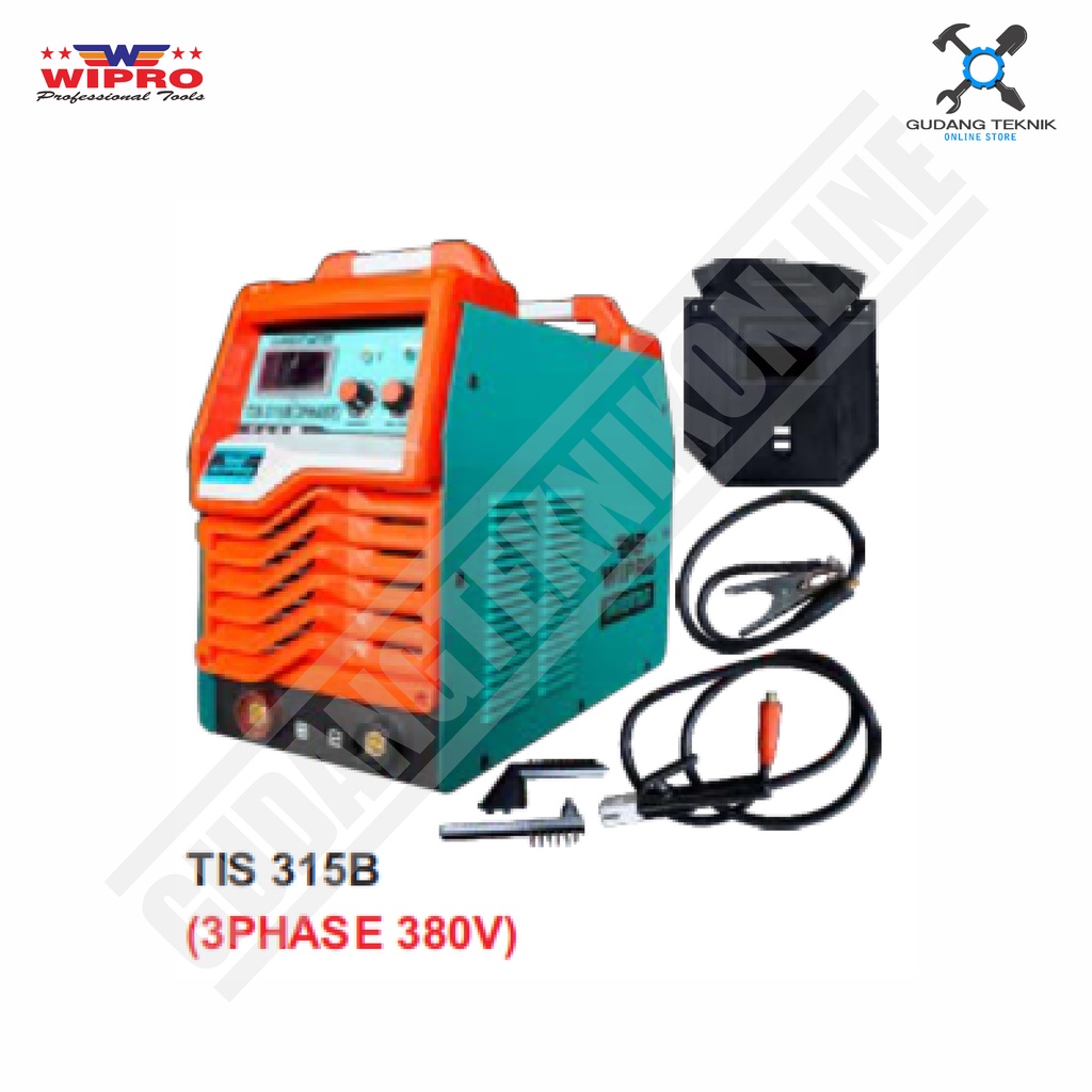 Mesin Las 3PHASE MMA WIPRO TIS-315-B / Mesin Trafo Travo Las Inverter Welding Machine 380V WIPRO TIS 315B - Mesin Las Listrik WIPRO TIS315B