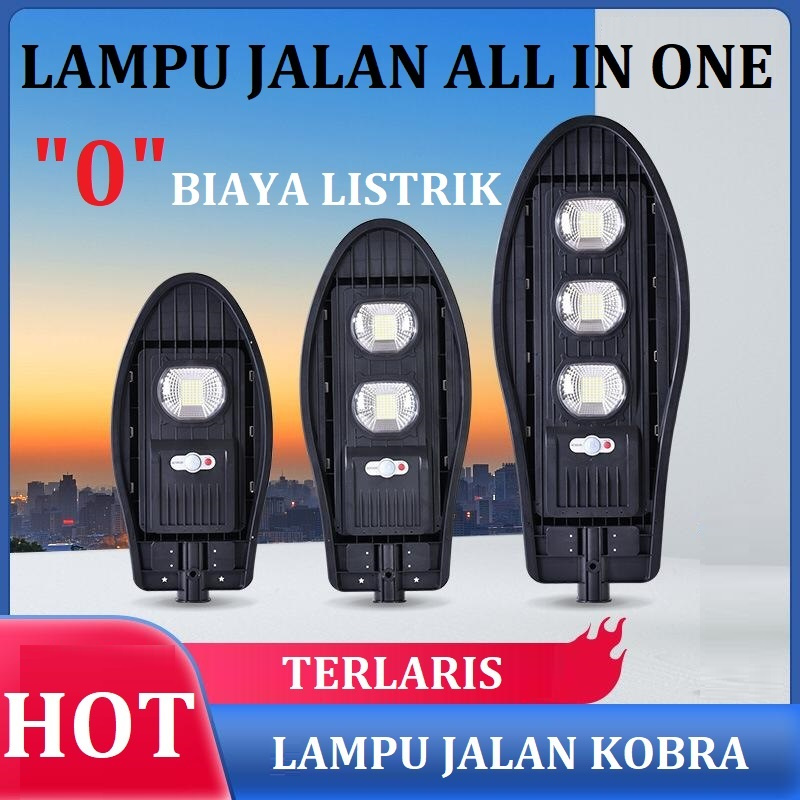 [WS]  Lampu jalan cobra solar panel all in one varian 50w-100w-150w LAMPU JALAN / PJU SOLAR PANEL COBRA