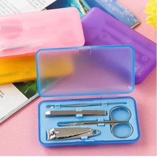 [DEASHOP] MANICURE SET 4 PCS / MENICURE PEDICURE SET GUNTING KUKU PINSET GUNTING ALIS PEMBERSIH T