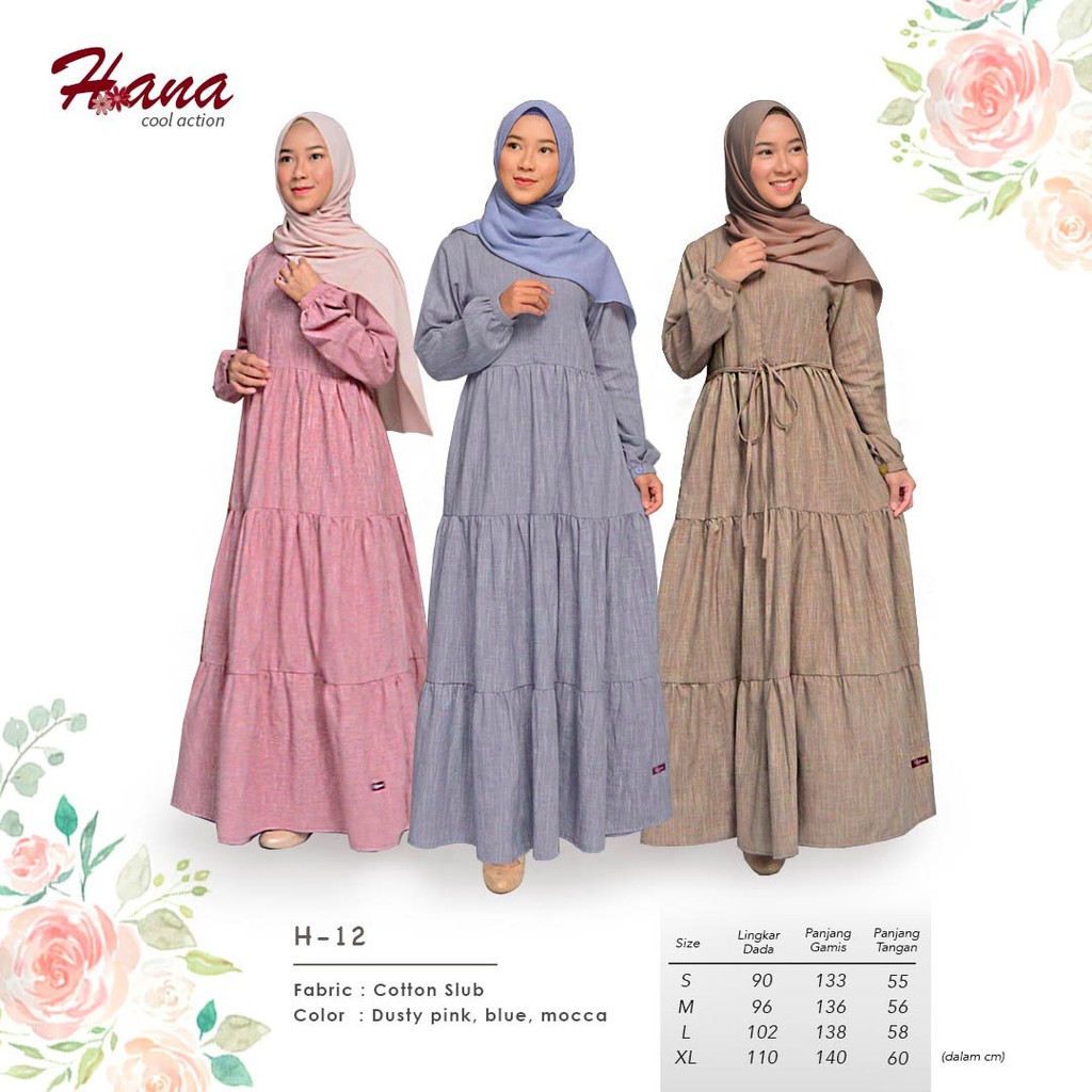 Koleksi Baju Gamis Terbaru Hana 12