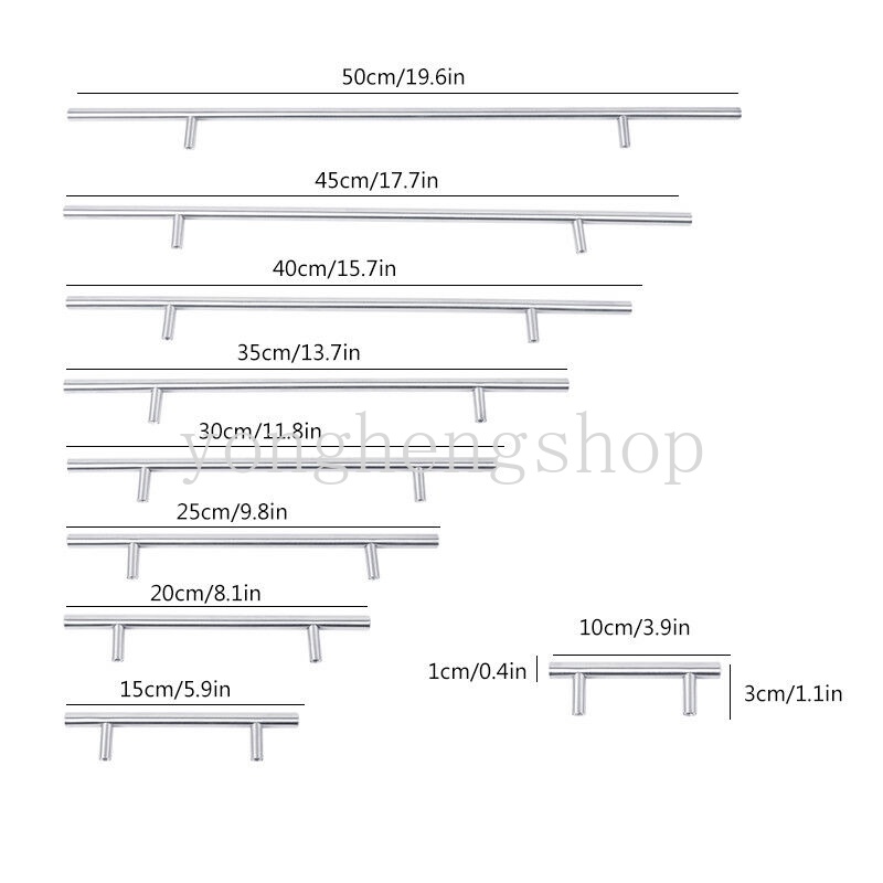 Gagang Pintu Lemari Bentuk T Bahan Stainless Steel