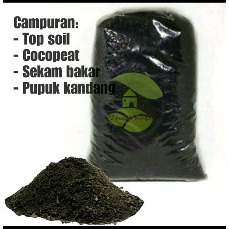 tanah media tanam subur siap pakai kemasan 2 kg