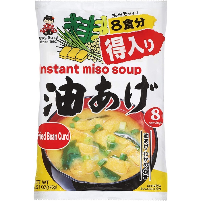 

NEW Miyasaka Shinshuichi Instant Miso Soup / Sup Miso Instan (8 porsi) - Fried Bean Curd