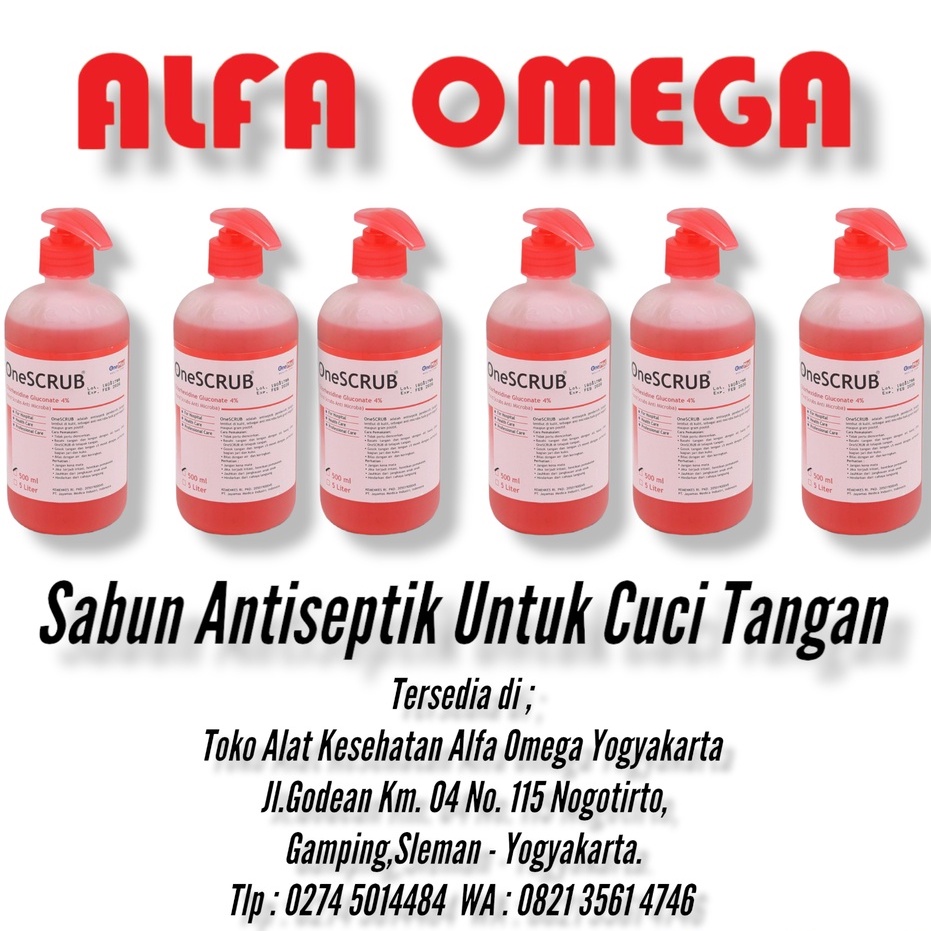 One Scrub Antiseptik Onemed 500ml + Pump