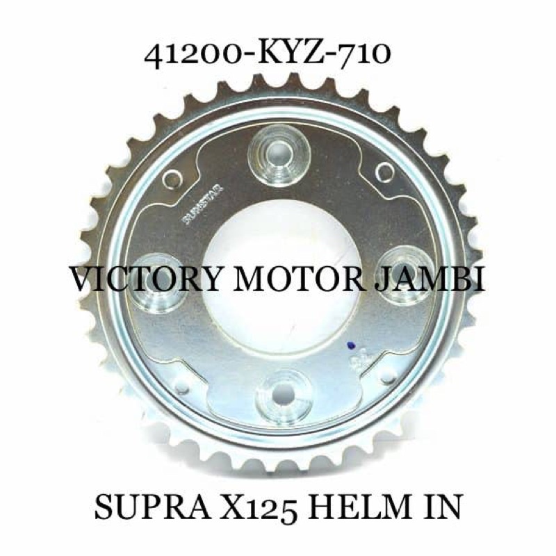 GEAR BELAKANG SUPRA X125 HELM IN 36T 41200-KYZ-710 HONDA AHM