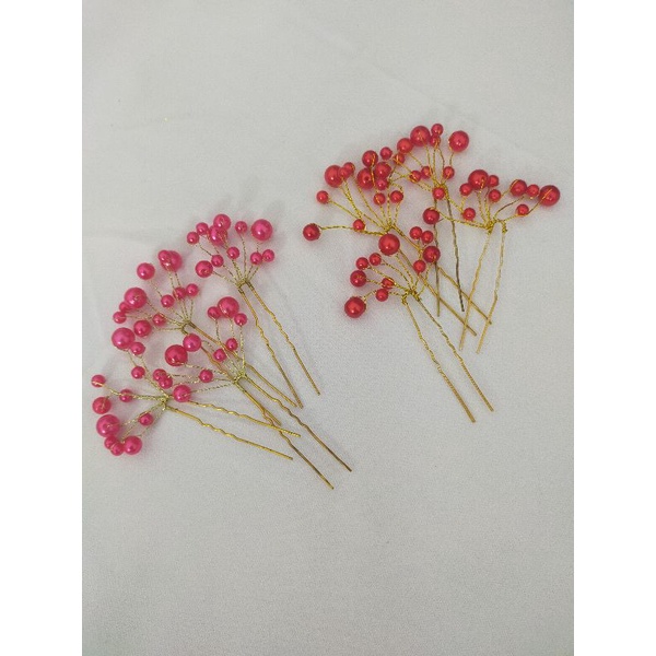 Pearl hairpin tusuk konde mutiara set isi 4 pcs