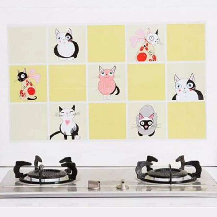 Stiker Dapur / Wallpaper Dapur ANTI MINYAK ANTI API Aluminium Foil