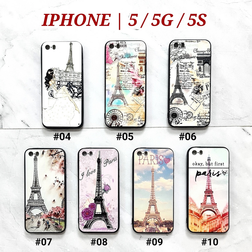 [ BUY 1 GET 1 FREE ] FPG - IPHONE 5 5G 5S 6 6G 6S 6 PLUS 7 8 SE 2020 7 PLUS 8 PLUS X XS | PARIS GLOSS Soft Hard Case Eiffel UV