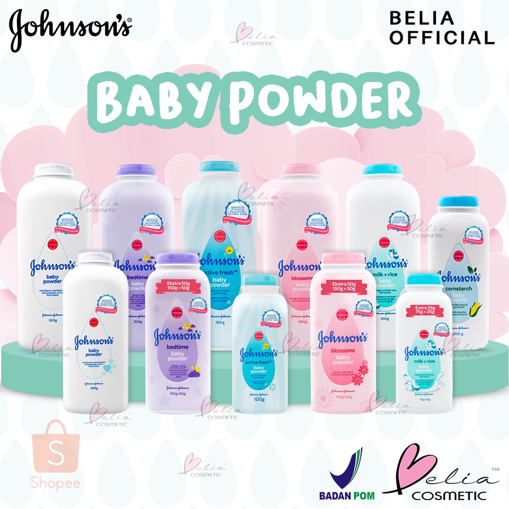 ❤ BELIA ❤ JOHNSON'S BABY Powder | Bedak Bayi | BPOM