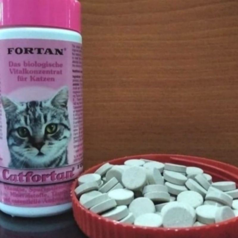 [ecer 1tablet] cat fortan catfortan ecer 1 tablet - multivitamin untuk kucing