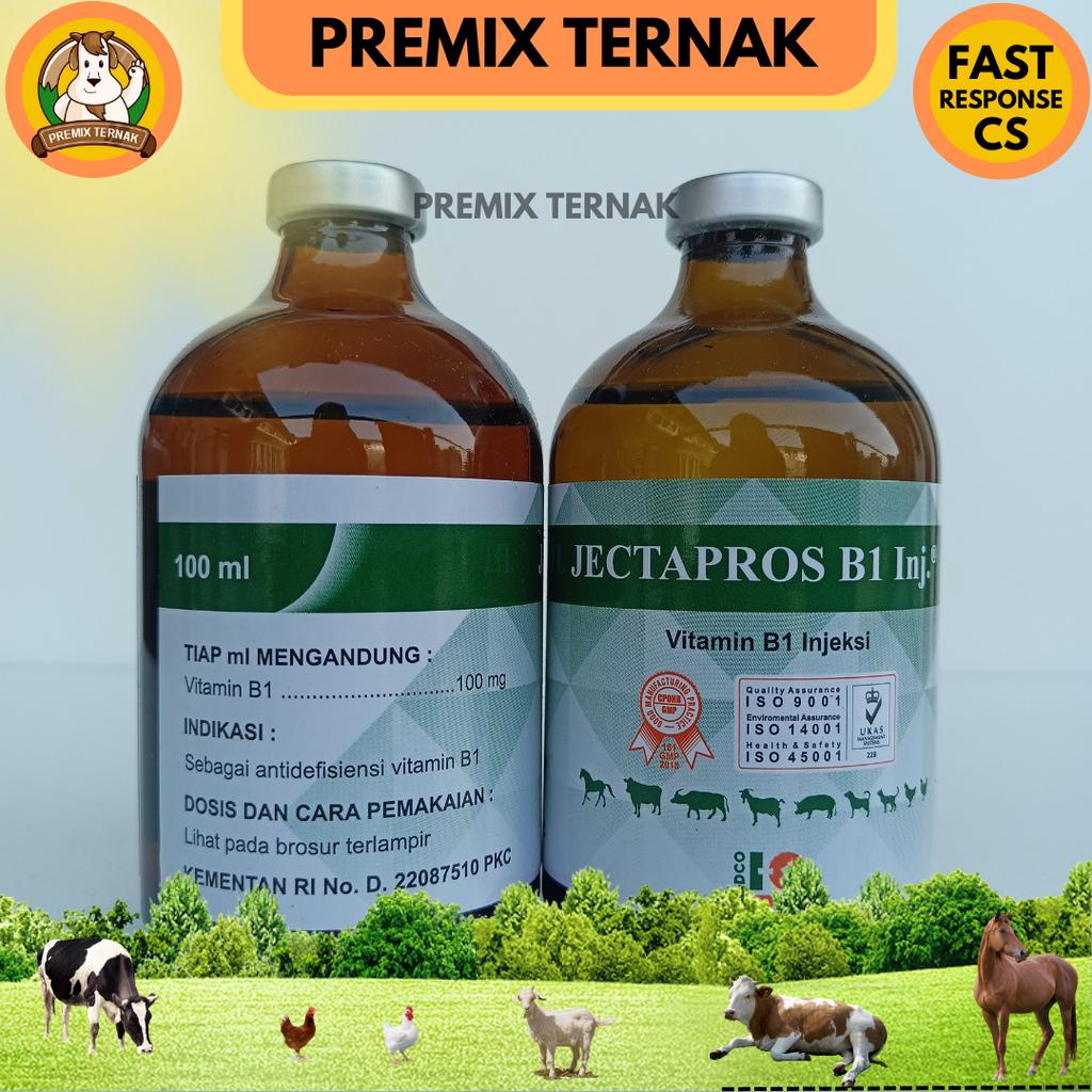 PROMO JECTAPROS B1 - Vitamin B1 Hewan Sapi Kambing Domba dll - Like B1 Wonder