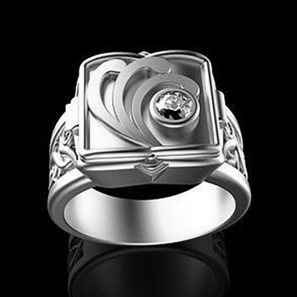 Cincin Model Cekung Cembung Tidak Teratur Untuk Pria
