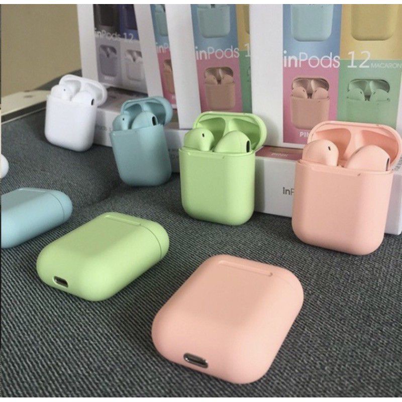 HEADSET BLUETOOTH I12 macaron/handfree i12 tws-2