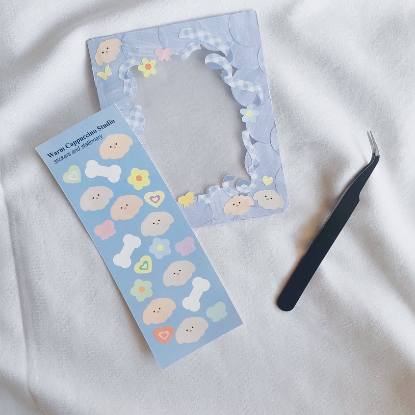 

[Warm Cappuccino] Sticker Deco Pet Edition ( Stiker Toploader Polcos Polaroid KPOP )
