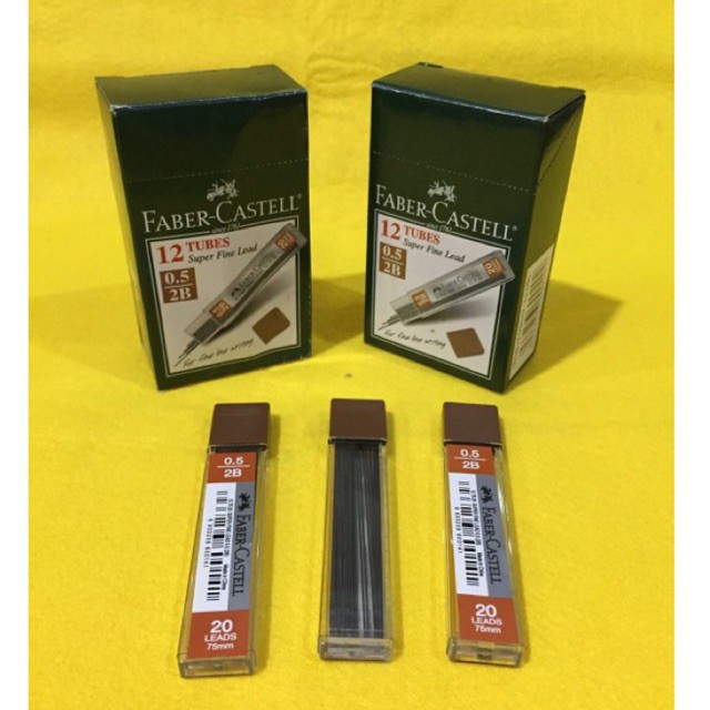 

Isi pensil mekanik faber castell / lead 0.5 2B (1 tube)