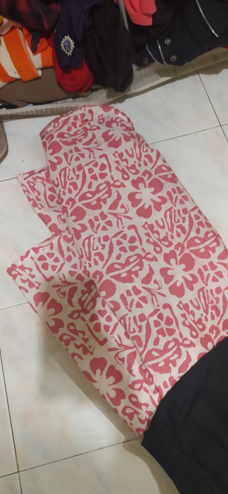 Shanaya Batik Tunik Ahimsa Dress Cap Garutan Biru Kuning Pink Hijau