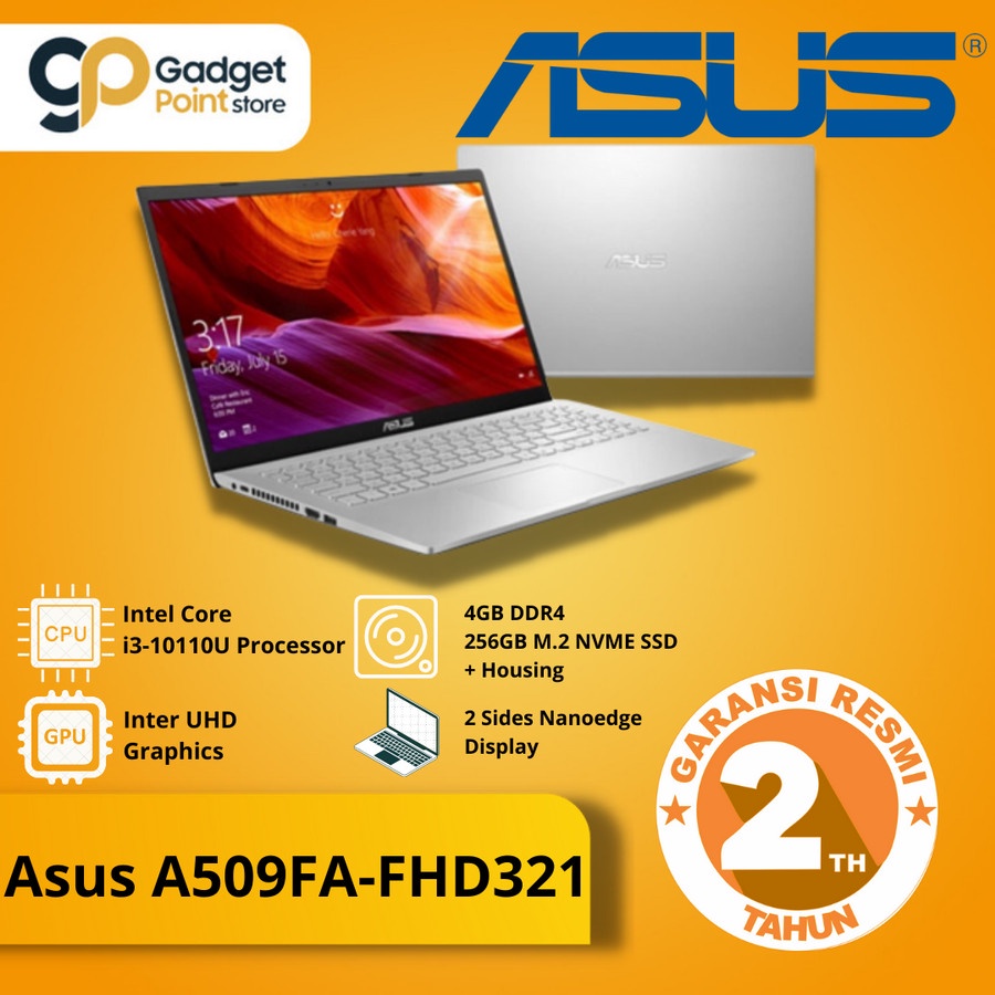 Asus A509FA-FHD321 Core I3 15.6inch Win 10+OHS - Garansi Resmi Asus 2 Tahun