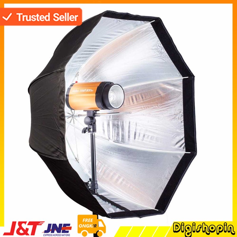 Payung Octagon Softbox Reflektor untuk Flash Speedlight 120CM /  Payung Octagon Softbox Flash