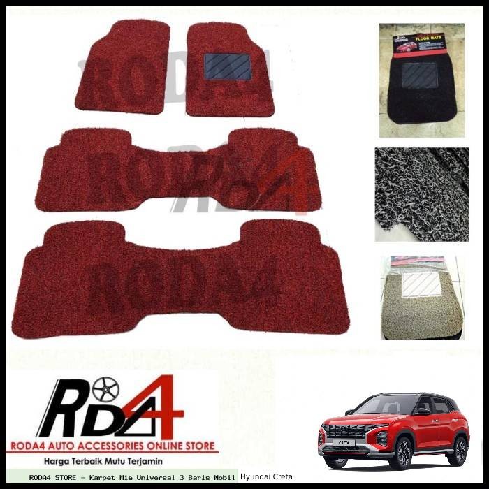 Karpet Mie Universal 3 Baris Mobil Hyundai Creta