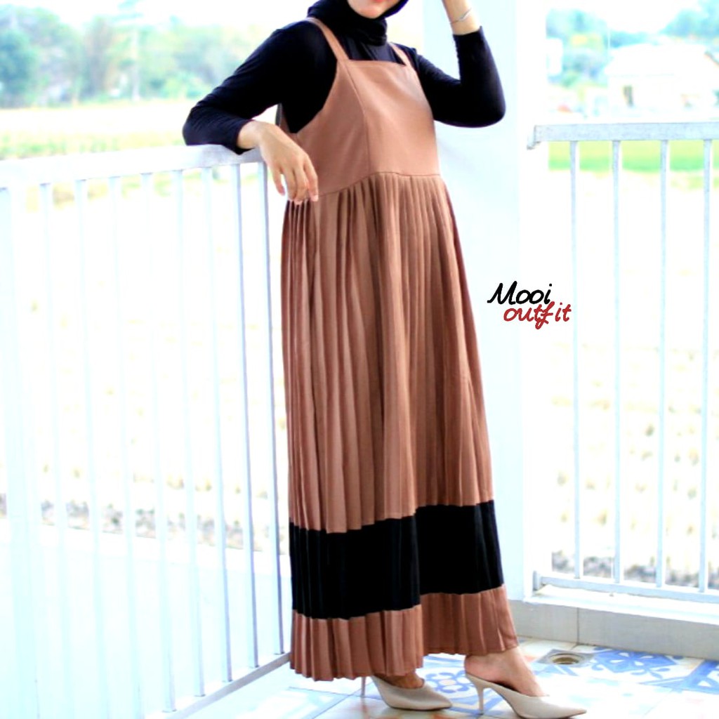 Sale! Long Dress Plisket Murah Maxi Plisket Gamis Plisket Longdress Plisket