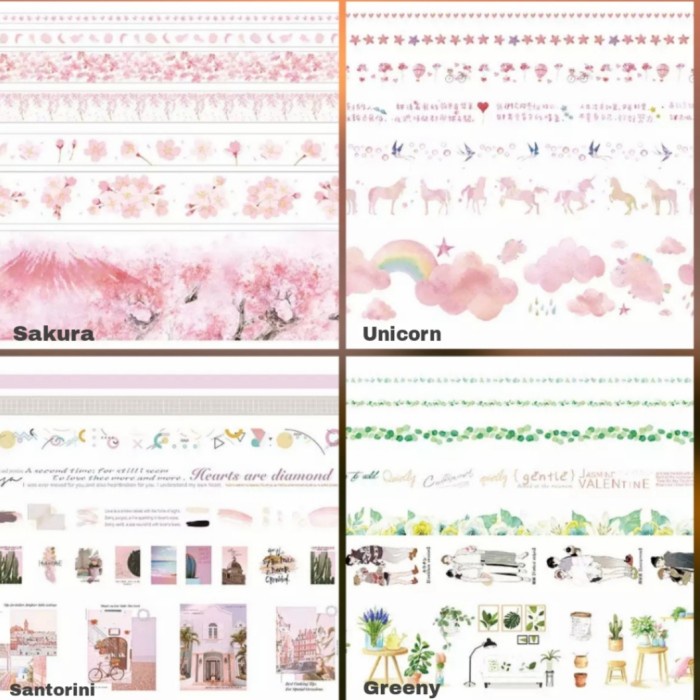 

Aman 7Pcs/Set 2M Washi Masking Tape Selotip Stiker Jepang Vintage Sakuraw21 Terbatas
