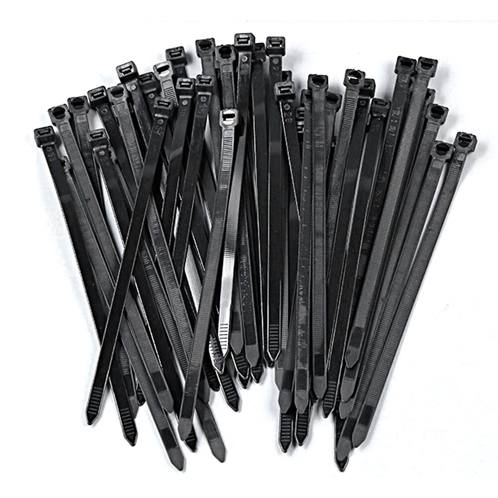gs8 ycdc kabel tis ties self locking wire zip cable organizer 3x150mm 1000 pcs - v94 - black Or-i