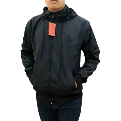 INDO - Jaket Parasut Polos Olahraga Sporty Jogging | Jacket Olahraga Windrunning Lari Pria Wanita Stabilo