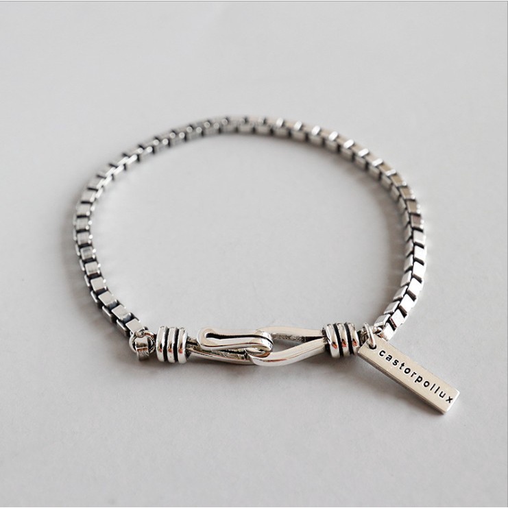 Gelang Rantai Bahan Stainless Steel 925 Untuk Wanita